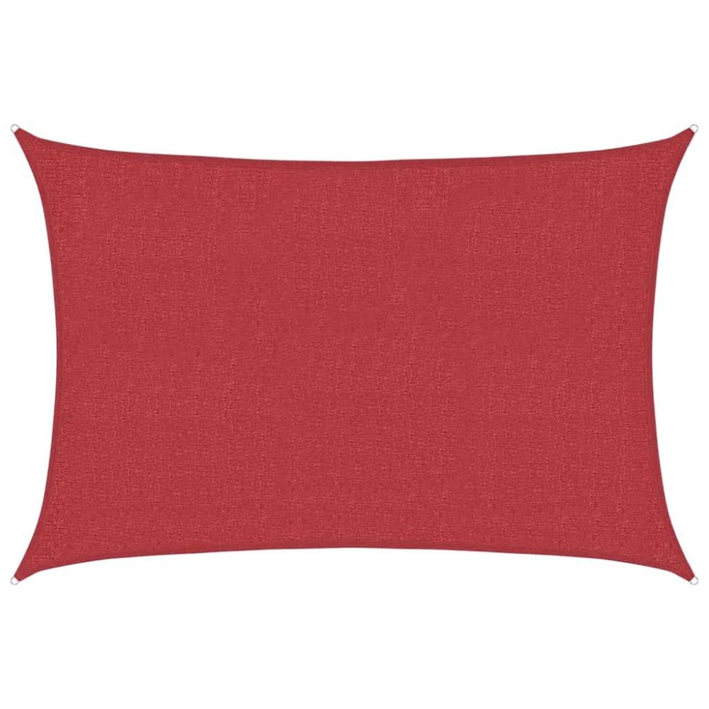 vidaXL Pânză parasolar, roșu, 2x2,5 m, HDPE, 160 g/m²