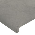 vidaXL Tăblii de pat, 4 buc, gri deschis, 90x5x78/88 cm, catifea vidaXL Tăblii de pat, 4 buc, gri deschis, 90x5x78/88 cm, catifea