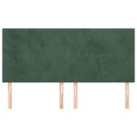 vidaXL Tăblii de pat, 4 buc, verde închis, 100x5x78/88 cm, catifea vidaXL Tăblii de pat, 4 buc, verde închis, 100x5x78/88 cm, catifea