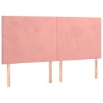 vidaXL Tăblii de pat, 4 buc, roz, 100x5x78/88 cm, catifea vidaXL Tăblii de pat, 4 buc, roz, 100x5x78/88 cm, catifea