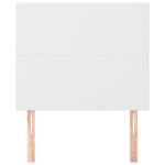 vidaXL Tăblii de pat, 2 buc, alb, 80x5x78/88 cm, piele ecologică vidaXL Tăblii de pat, 2 buc, alb, 80x5x78/88 cm, piele ecologică