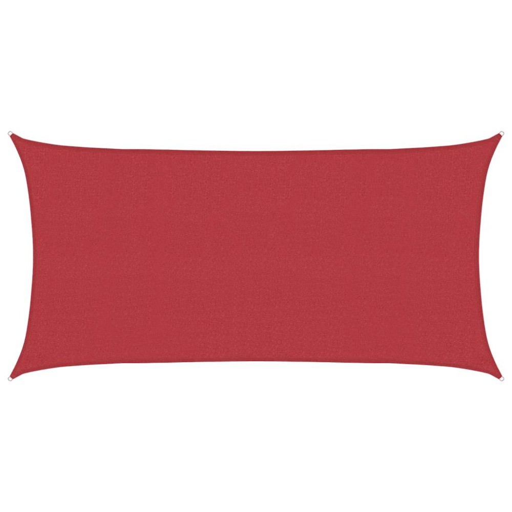 vidaXL Pânză parasolar, roșu, 2x3,5 m, HDPE, 160 g/m²