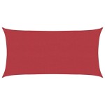 vidaXL Pânză parasolar, roșu, 2x3,5 m, HDPE, 160 g/m²
