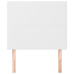 vidaXL Tăblii de pat, 2 buc, alb, 90x5x78/88 cm, piele ecologică vidaXL Tăblii de pat, 2 buc, alb, 90x5x78/88 cm, piele ecologică