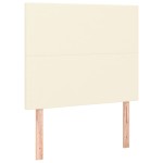 vidaXL Tăblii de pat, 2 buc, crem, 90x5x78/88 cm, piele ecologică vidaXL Tăblii de pat, 2 buc, crem, 90x5x78/88 cm, piele ecologică
