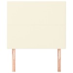 vidaXL Tăblii de pat, 2 buc, crem, 90x5x78/88 cm, piele ecologică vidaXL Tăblii de pat, 2 buc, crem, 90x5x78/88 cm, piele ecologică