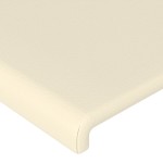 vidaXL Tăblii de pat, 2 buc, crem, 90x5x78/88 cm, piele ecologică vidaXL Tăblii de pat, 2 buc, crem, 90x5x78/88 cm, piele ecologică