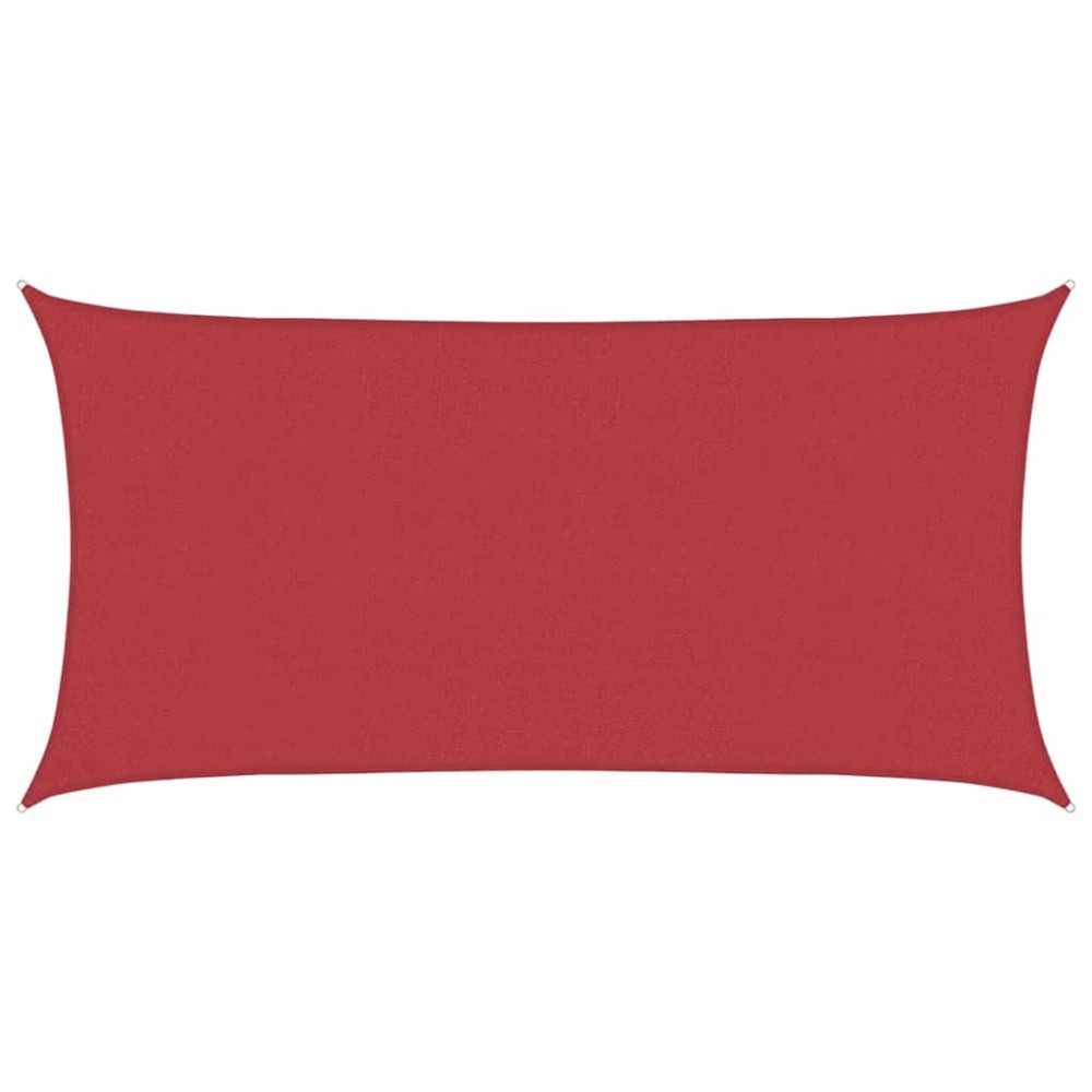 vidaXL Pânză parasolar, roșu, 2x4 m, HDPE, 160 g/m²