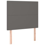 vidaXL Tăblii de pat, 2 buc, gri, 100x5x78/88 cm, piele ecologică vidaXL Tăblii de pat, 2 buc, gri, 100x5x78/88 cm, piele ecologică