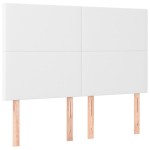 vidaXL Tăblii de pat, 4 buc, alb, 72x5x78/88 cm, piele ecologică vidaXL Tăblii de pat, 4 buc, alb, 72x5x78/88 cm, piele ecologică