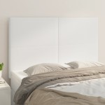 vidaXL Tăblii de pat, 4 buc, alb, 72x5x78/88 cm, piele ecologică vidaXL Tăblii de pat, 4 buc, alb, 72x5x78/88 cm, piele ecologică