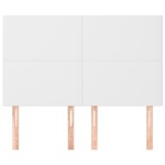 vidaXL Tăblii de pat, 4 buc, alb, 72x5x78/88 cm, piele ecologică vidaXL Tăblii de pat, 4 buc, alb, 72x5x78/88 cm, piele ecologică