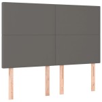 vidaXL Tăblii de pat, 4 buc, gri, 72x5x78/88 cm, piele ecologică