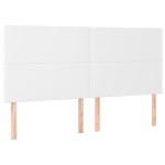vidaXL Tăblii de pat, 4 buc, alb, 90x5x78/88 cm, piele ecologică vidaXL Tăblii de pat, 4 buc, alb, 90x5x78/88 cm, piele ecologică