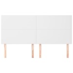 vidaXL Tăblii de pat, 4 buc, alb, 90x5x78/88 cm, piele ecologică vidaXL Tăblii de pat, 4 buc, alb, 90x5x78/88 cm, piele ecologică