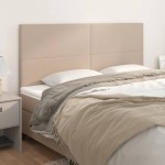 vidaXL Tăblii de pat 4 buc, cappuccino 90x5x78/88 cm piele ecologică vidaXL Tăblii de pat 4 buc, cappuccino 90x5x78/88 cm piele ecologică
