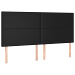 vidaXL Tăblii de pat, 4 buc, negru, 100x5x78/88 cm, piele ecologică vidaXL Tăblii de pat, 4 buc, negru, 100x5x78/88 cm, piele ecologică