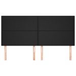 vidaXL Tăblii de pat, 4 buc, negru, 100x5x78/88 cm, piele ecologică vidaXL Tăblii de pat, 4 buc, negru, 100x5x78/88 cm, piele ecologică