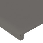 vidaXL Tăblii de pat, 4 buc, gri, 100x5x78/88 cm, piele ecologică