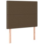 vidaXL Tăblii de pat, 2 buc, maro închis, 80x5x78/88 cm, textil