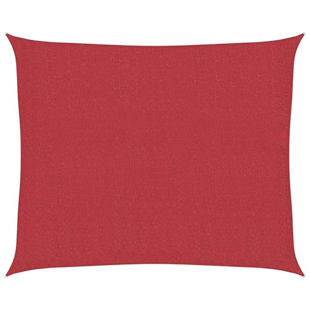 vidaXL Pânză parasolar, roșu, 2,5x3 m, HDPE, 160 g/m²