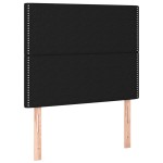vidaXL Tăblii de pat, 2 buc, negru, 90x5x78/88 cm, textil vidaXL Tăblii de pat, 2 buc, negru, 90x5x78/88 cm, textil