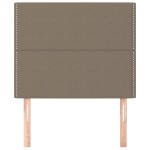 vidaXL Tăblii de pat, 2 buc, gri taupe, 90x5x78/88 cm, textil vidaXL Tăblii de pat, 2 buc, gri taupe, 90x5x78/88 cm, textil