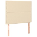 vidaXL Tăblii de pat, 2 buc, crem, 90x5x78/88 cm, textil vidaXL Tăblii de pat, 2 buc, crem, 90x5x78/88 cm, textil