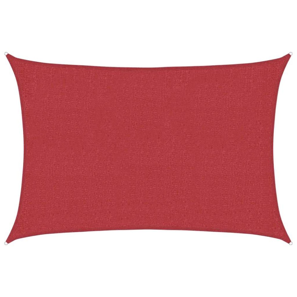 vidaXL Pânză parasolar, roșu, 2,5x3,5 m, HDPE, 160 g/m²