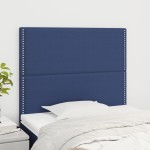vidaXL Tăblii de pat, 2 buc, albastru, 90x5x78/88 cm, textil vidaXL Tăblii de pat, 2 buc, albastru, 90x5x78/88 cm, textil