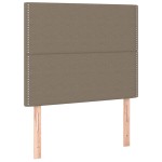 vidaXL Tăblii de pat, 2 buc, gri taupe, 100x5x78/88 cm, textil vidaXL Tăblii de pat, 2 buc, gri taupe, 100x5x78/88 cm, textil