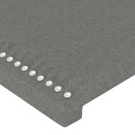 vidaXL Tăblii de pat, 4 buc, gri închis, 72x5x78/88 cm, textil vidaXL Tăblii de pat, 4 buc, gri închis, 72x5x78/88 cm, textil