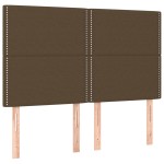 vidaXL Tăblii de pat, 4 buc, maro închis, 72x5x78/88 cm, textil