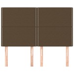 vidaXL Tăblii de pat, 4 buc, maro închis, 72x5x78/88 cm, textil