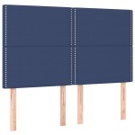 vidaXL Tăblii de pat, 4 buc, albastru, 72x5x78/88 cm, textil vidaXL Tăblii de pat, 4 buc, albastru, 72x5x78/88 cm, textil
