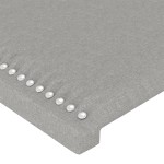 vidaXL Tăblii de pat, 4 buc, gri deschis, 80x5x78/88 cm, textil