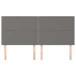 vidaXL Tăblii de pat, 4 buc, gri închis, 80x5x78/88 cm, textil vidaXL Tăblii de pat, 4 buc, gri închis, 80x5x78/88 cm, textil
