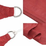 vidaXL Pânză parasolar, roșu, 2,5x4,5 m, HDPE, 160 g/m²