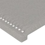 vidaXL Tăblii de pat, 4 buc, gri deschis, 90x5x78/88 cm, textil vidaXL Tăblii de pat, 4 buc, gri deschis, 90x5x78/88 cm, textil