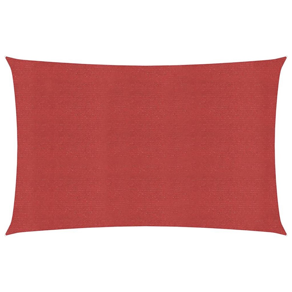 vidaXL Pânză parasolar, roșu, 2,5x5 m, HDPE, 160 g/m²