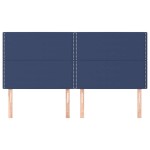 vidaXL Tăblii de pat, 4 buc, albastru, 90x5x78/88 cm, textil vidaXL Tăblii de pat, 4 buc, albastru, 90x5x78/88 cm, textil
