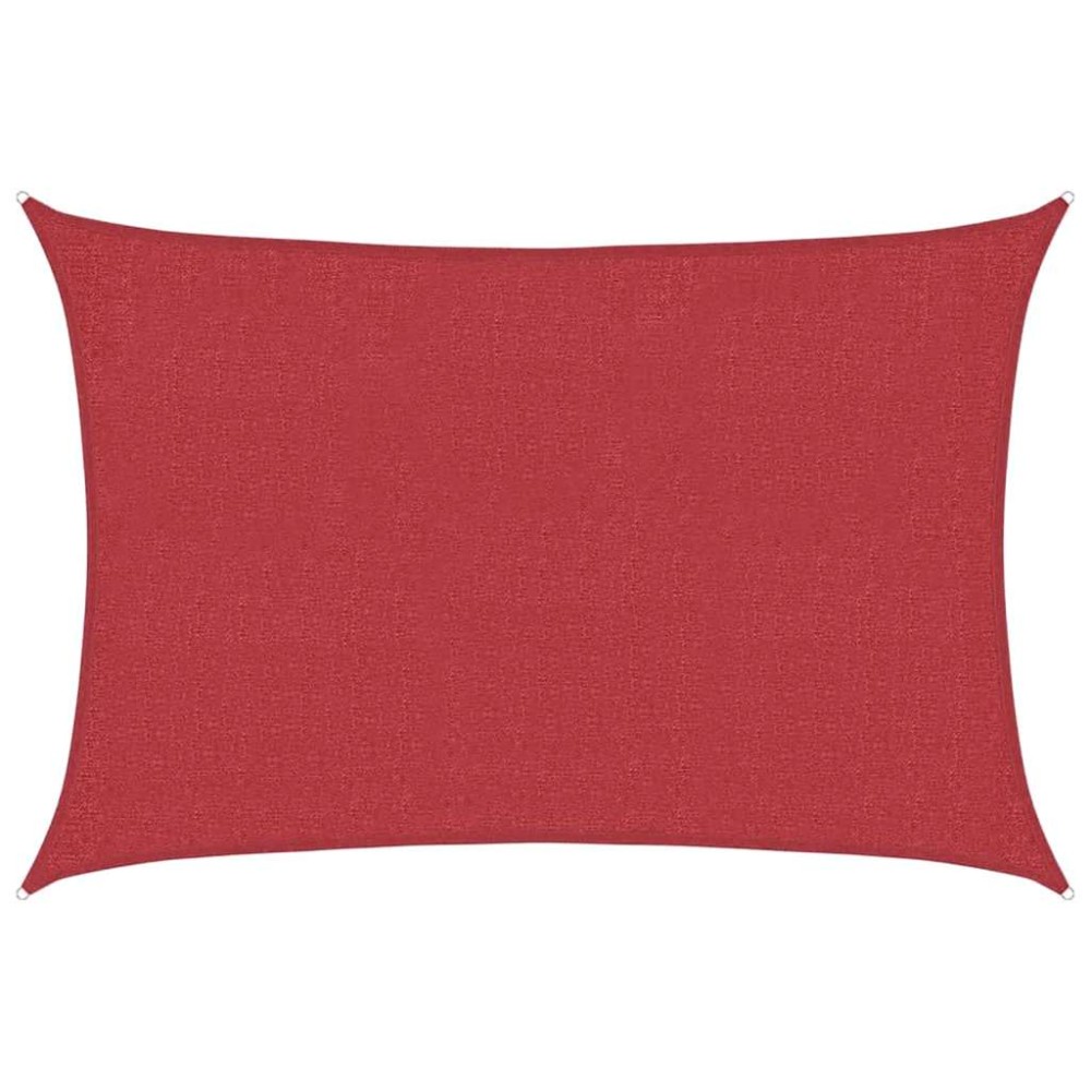 vidaXL Pânză parasolar, roșu, 3x4,5 m, HDPE, 160 g/m²