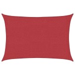 vidaXL Pânză parasolar, roșu, 3x4,5 m, HDPE, 160 g/m²