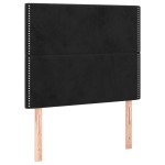 vidaXL Tăblii de pat, 2 buc, negru, 90x5x78/88 cm, catifea