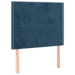 vidaXL Tăblii de pat, 2 buc, albastru închis, 90x5x78/88 cm, catifea vidaXL Tăblii de pat, 2 buc, albastru închis, 90x5x78/88 cm, catifea