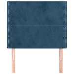 vidaXL Tăblii de pat, 2 buc, albastru închis, 90x5x78/88 cm, catifea vidaXL Tăblii de pat, 2 buc, albastru închis, 90x5x78/88 cm, catifea