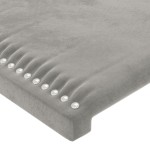 vidaXL Tăblii de pat, 4 buc, gri deschis, 80x5x78/88 cm, catifea vidaXL Tăblii de pat, 4 buc, gri deschis, 80x5x78/88 cm, catifea