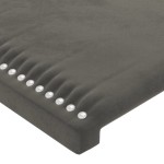 vidaXL Tăblii de pat, 4 buc, gri închis, 80x5x78/88 cm, catifea vidaXL Tăblii de pat, 4 buc, gri închis, 80x5x78/88 cm, catifea