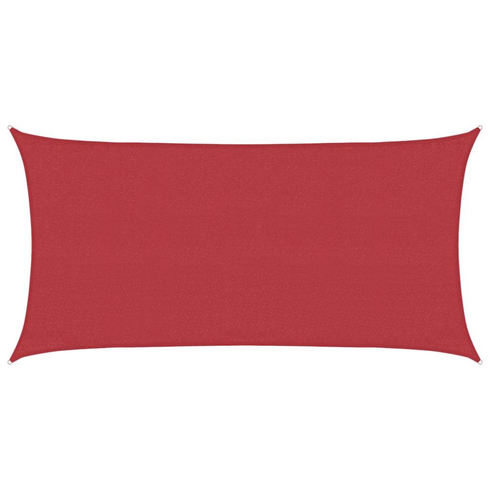 vidaXL Pânză parasolar, roșu, 3x6 m, HDPE, 160 g/m²
