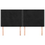 vidaXL Tăblii de pat, 4 buc, negru, 100x5x78/88 cm, catifea vidaXL Tăblii de pat, 4 buc, negru, 100x5x78/88 cm, catifea